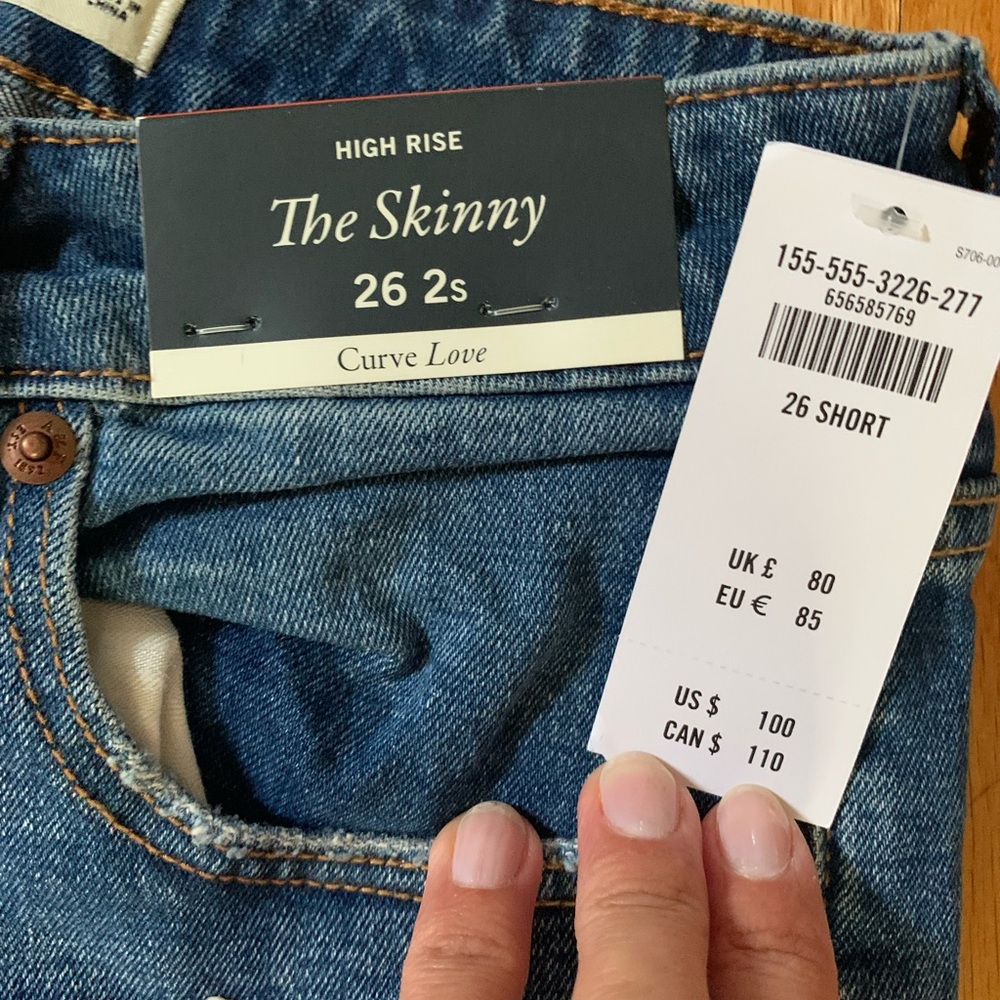 Abercrombie & Fitch High Rise Skinny Jeans - Classic Blue